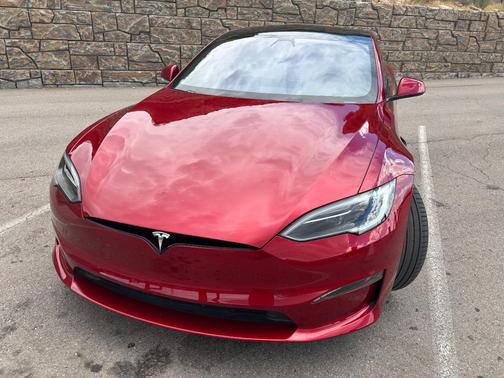 Red 2024 Tesla Model S Plaid