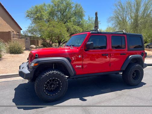 Red 2018 Jeep Wrangler Unlimited Sport S