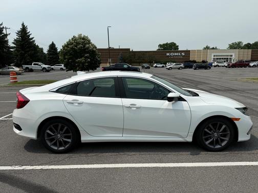 White 2021 Honda Civic EX