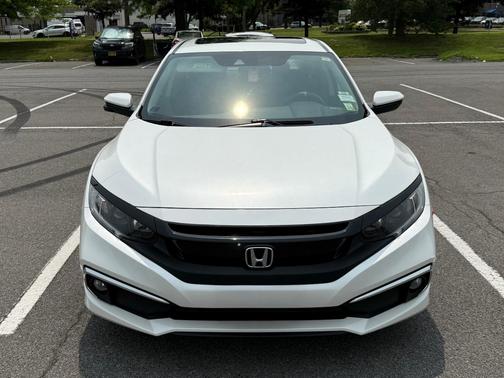 White 2021 Honda Civic EX