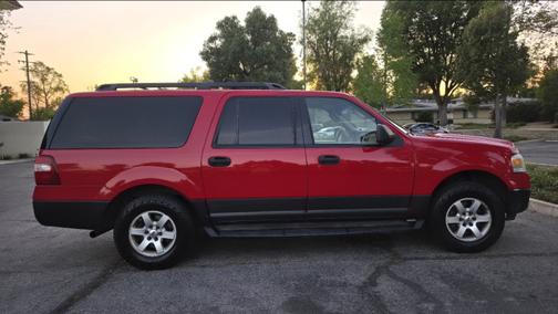 Red 2010 Ford Expedition EL XLT