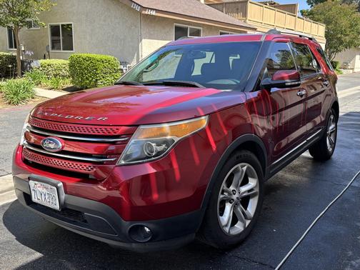 Red 2013 Ford Explorer Limited