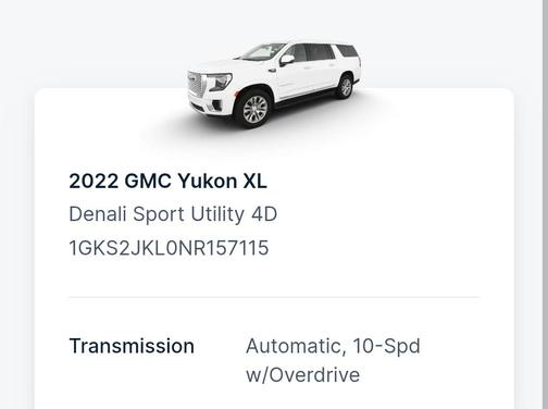 2022 GMC Yukon XL Denali