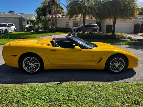 Yellow 2004 Chevrolet Corvette Base