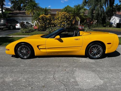 Yellow 2004 Chevrolet Corvette Base