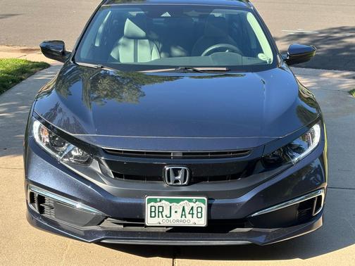 Blue 2021 Honda Civic LX