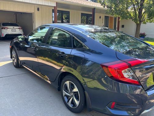 Blue 2021 Honda Civic LX