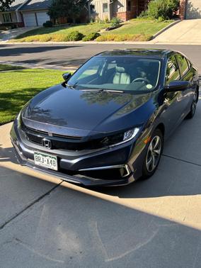 Blue 2021 Honda Civic LX