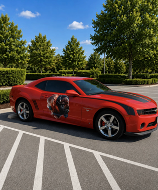 Orange 2010 Chevrolet Camaro 2LT