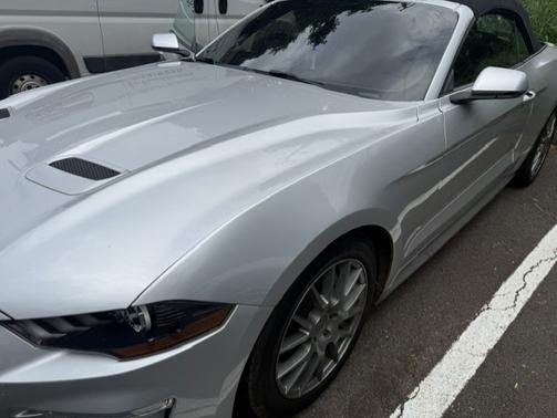 Silver 2019 Ford Mustang EcoBoost Premium