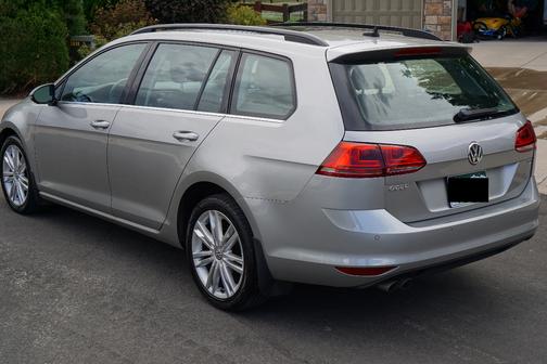 Silver 2015 Volkswagen Golf SportWagen TDI SE 4-Door