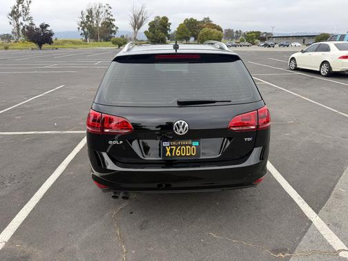 Black 2015 Volkswagen Golf SportWagen TDI SEL 4-Door