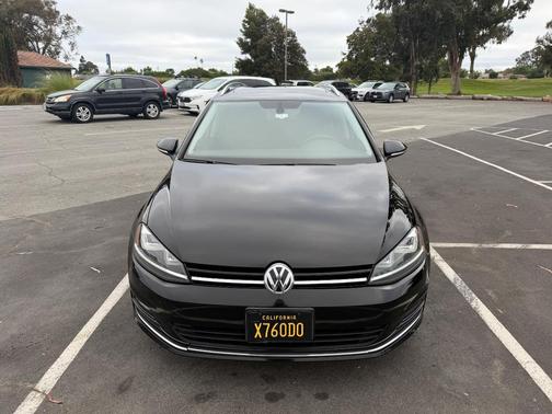 Black 2015 Volkswagen Golf SportWagen TDI SEL 4-Door