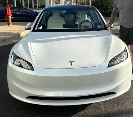 White 2025 Tesla Model 3 Long Range RWD