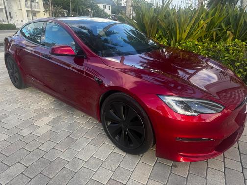 Red 2024 Tesla Model S Long Range