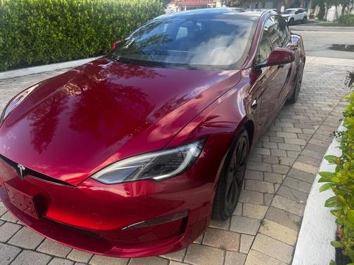 Red 2024 Tesla Model S Long Range