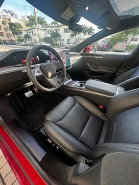 Red 2024 Tesla Model S Long Range