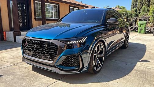 Blue 2021 Audi RS Q8 4.0T