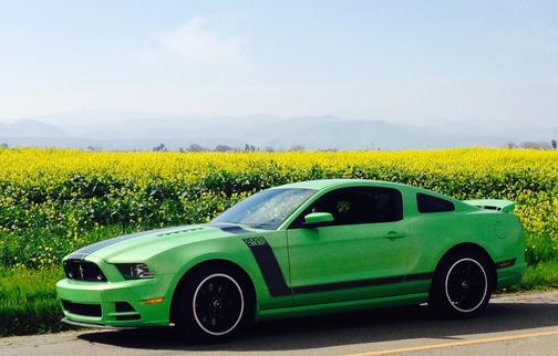 Green 2013 Ford Mustang Boss 302
