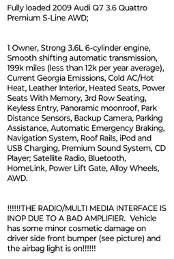 Gray 2009 Audi Q7 3.6 Premium