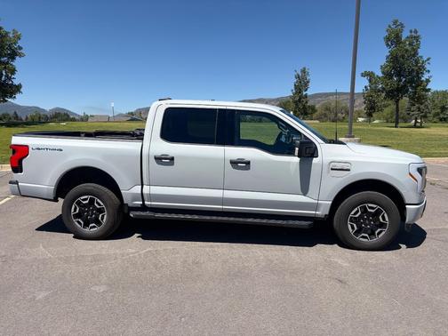 Gray 2023 Ford F-150 Lightning XLT