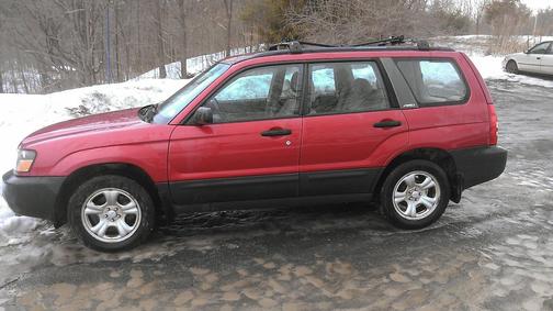 Red 2003 Subaru Forester 2.5 X