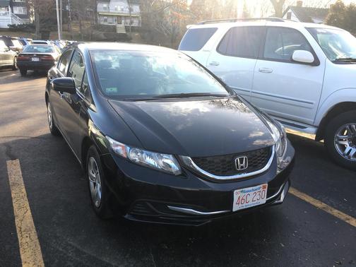 Black 2015 Honda Civic LX