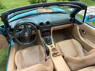 Blue 2001 Mazda MX-5 Miata Base