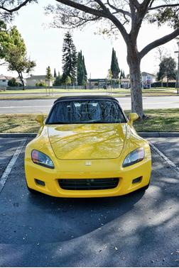 Yellow 2002 Honda S2000 Base