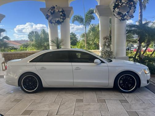 White 2016 Audi A8 L 3.0T