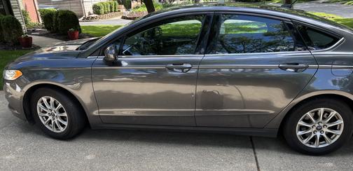 Gray 2015 Ford Fusion S