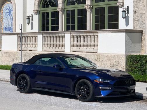 Blue 2019 Ford Mustang EcoBoost Premium