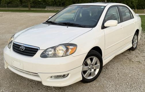 White 2007 Toyota Corolla S