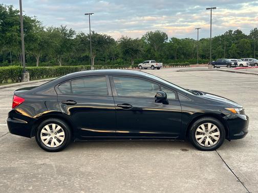 Black 2012 Honda Civic LX