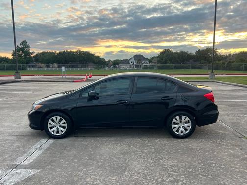 Black 2012 Honda Civic LX