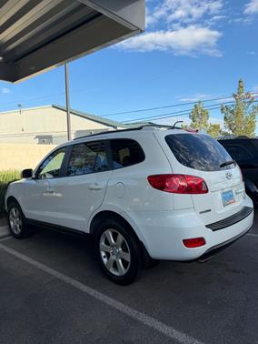 White 2008 Hyundai SANTA FE SE