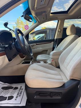 White 2008 Hyundai SANTA FE SE