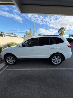 White 2008 Hyundai SANTA FE SE
