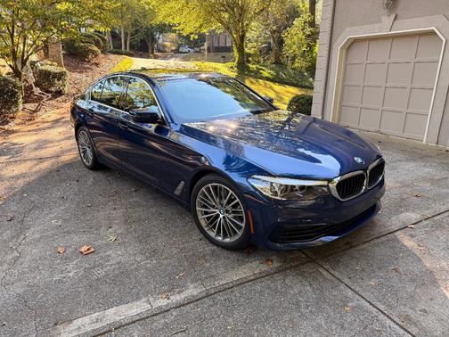 Blue 2020 BMW 540 i