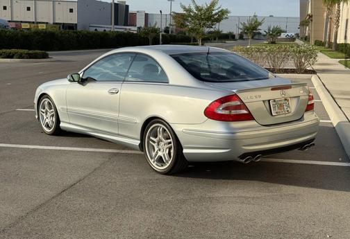 Silver 2005 Mercedes-Benz CLK-Class 55 AMG