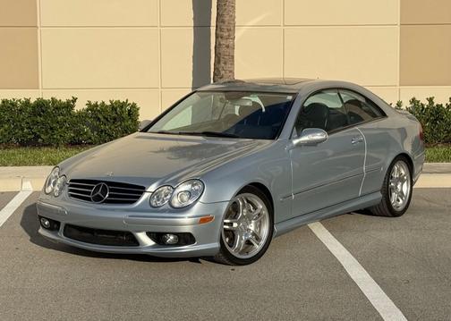 Silver 2005 Mercedes-Benz CLK-Class 55 AMG