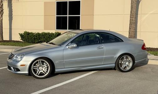 Silver 2005 Mercedes-Benz CLK-Class 55 AMG