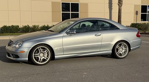 Silver 2005 Mercedes-Benz CLK-Class 55 AMG