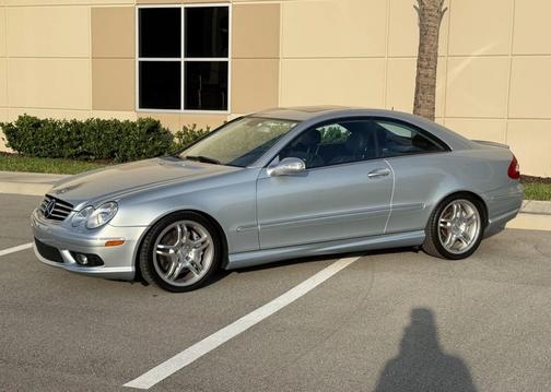 Silver 2005 Mercedes-Benz CLK-Class 55 AMG
