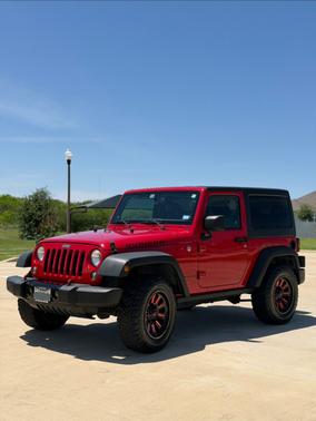 Red 2014 Jeep Wrangler Rubicon