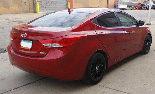 Red 2012 Hyundai ELANTRA Limited