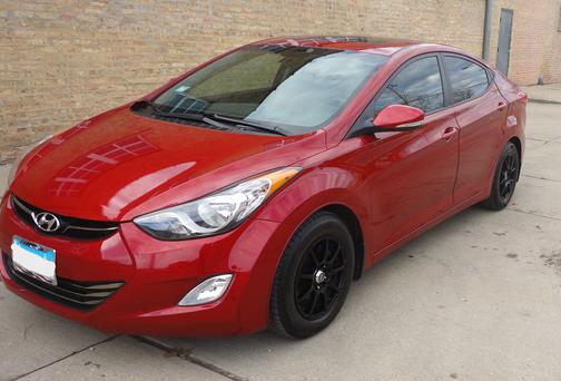 Red 2012 Hyundai ELANTRA Limited