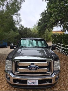 Gray 2011 Ford F-250 Lariat