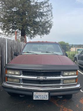Red 1997 Chevrolet 3500 Crew Cab
