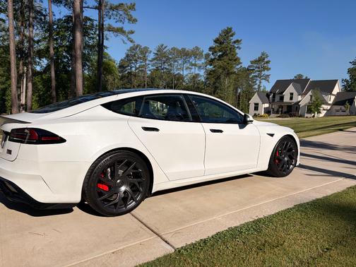 White 2026 Tesla Model S Plaid